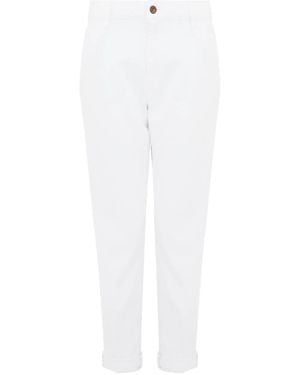 CIGALA'S Stretch-Cotton Cropped Jeans - White