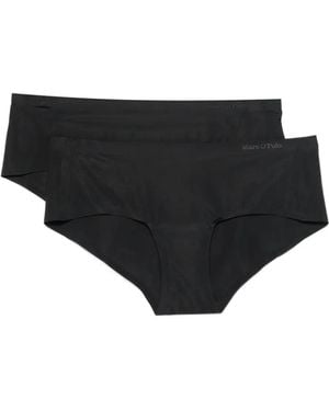 Marc O' Polo Set De Dos Bragas Con Logo - Negro