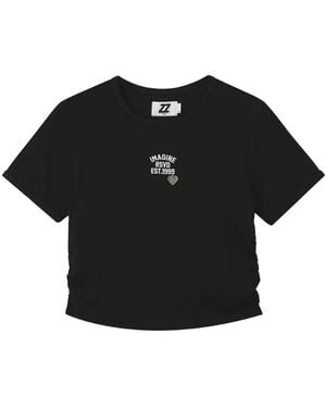 Izzue Graphic-Print T-Shirt - Black