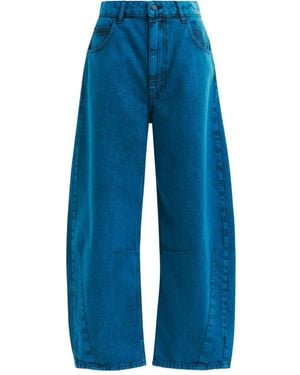 Essentiel Antwerp Twisted-Seam Barrel Jeans - Blue