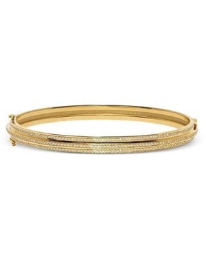 Azlee Diamond Staircase Bangle Bracelet - Metallic
