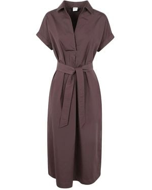 Aspesi Klassisches Midikleid - Lila