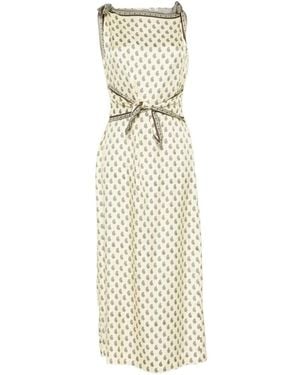 Doen Midi-Jurk Met Paisley-Print - Wit