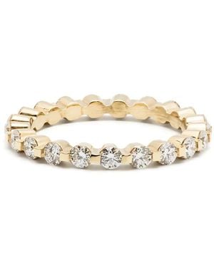 KIMAI Anillo Castle Eternity en oro amarillo de 18 ct con diamantes - Blanco