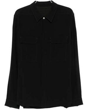 Rick Owens Long-Sleeve Shirt - Black