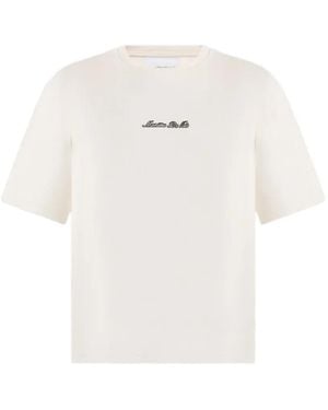 Manière De Voir T-Shirt Ample Ts001 Crème Signature - White