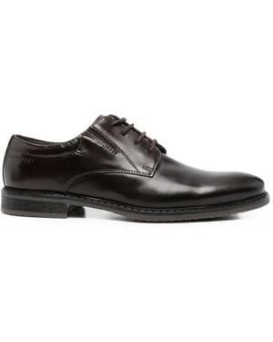 Bugatti Lace-Up Leather Derby Shoes - White