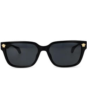 Versace Sonnenbrille Mit Medusa-Schild - Schwarz