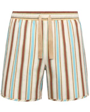 Sanderlak Stripe Shorts - White