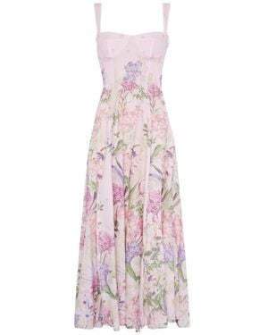 Charo Ruiz Crissy Floral-Print Midi Dress - Pink