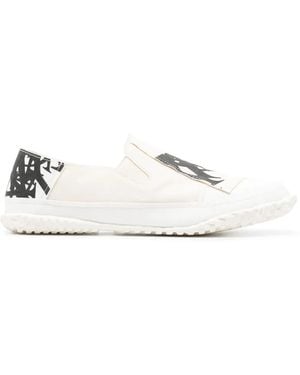 Yohji Yamamoto Slip-On-Sneakers Mit Y-Print - Weiß