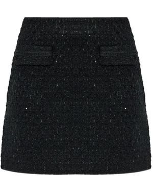 Gestuz Gzkeiko Tweed Mini Skirt - Black