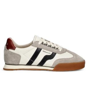 GANT Baylle Suede-Panelled Sneakers - White