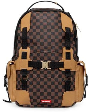 Sprayground Zaino A Quadri - Marrone