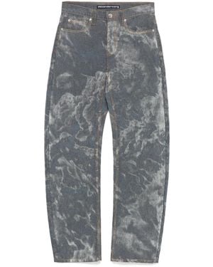 Alexander Wang Low-Rise Bowed Gusset Jeans - Grey
