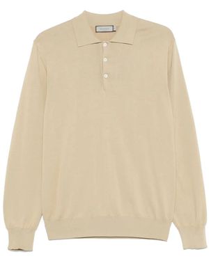 Canali Cotton Polo Top - Natural