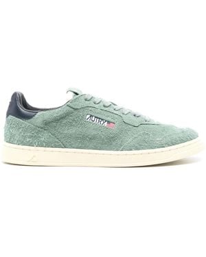 Autry Medalist Low Suede Trainers - Green