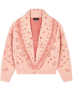 Alanui Cardi-Bomber Jacquard Bandana Clothing - Pink