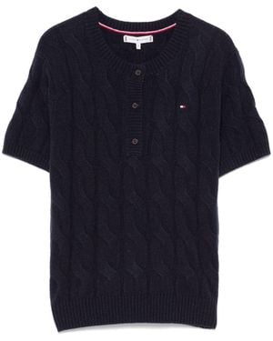 Tommy Hilfiger Cable-knit Top - Blue