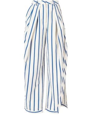 Rosie Assoulin Striped Pants - Blue