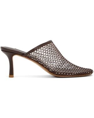 Senso Pam Crystal-Embellishment Mules - Brown