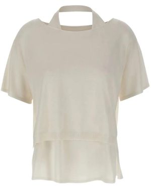 Kangra Layered Side-Slit Top - White