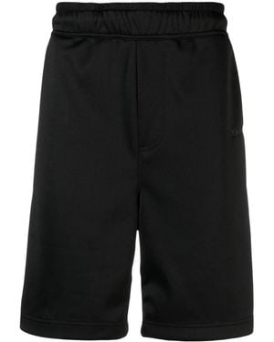 Lanvin Logo-embroidered Track Shorts - Black