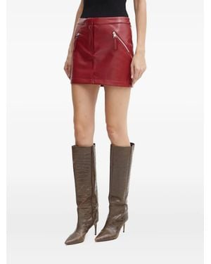 Silvian Heach Zip-Pocket Mini Skirt - Red