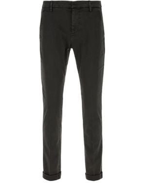 Dondup Pantaloni Gaubert Con Risvolti - Nero