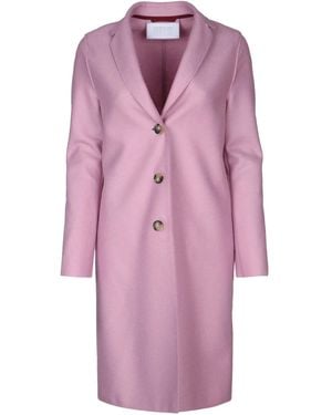 Harris Wharf London Pressed-Wool Coat - Pink