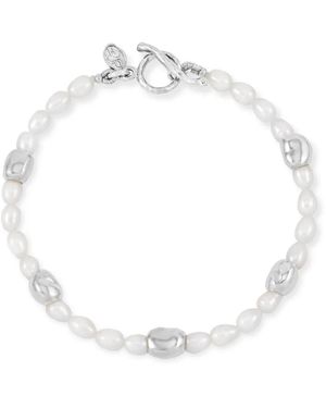 Dower & Hall Pebble Bracelet - White