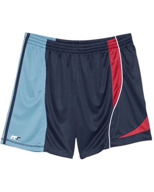Martine Rose Panelled Football Shorts - Blue