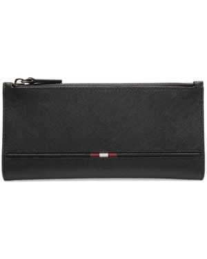 Bally Continental Portemonnaie Mit Prägung - Schwarz