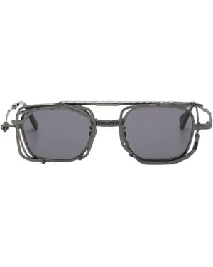Kuboraum Sculpted Square-Frame Sunglasses - Grey