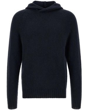 Ma'ry'ya Raglan-Sleeve Hoodie - Blue
