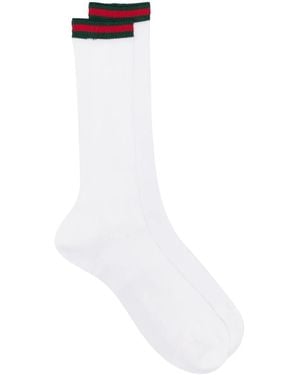 Gucci Socken Mit Webdetail - Weiß