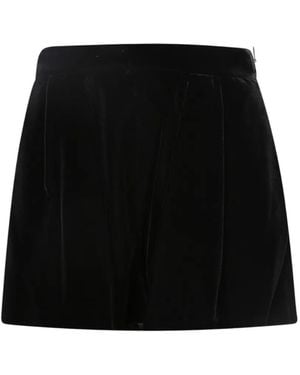 Emporio Armani Velvet Skirt - Black