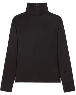 Courreges アシンメトリー トップ - ブラック