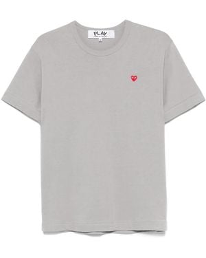 COMME DES GARÇONS PLAY ロゴ Tシャツ - グレー