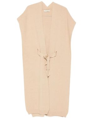 SERGIO MORETTI FIRENZE Belted Cape - White