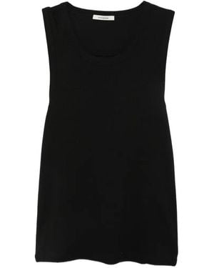 Entire studios Ribbed-Knit Tank Top - Black