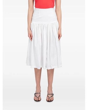Amomento Shirred Culotte Pants - White