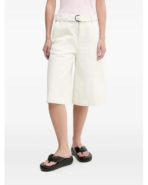 HUGO Shorts Mit Gürtel - Weiß