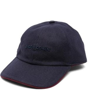 Jacob Cohen Logo-Embroidered Baseball Cap - Blue