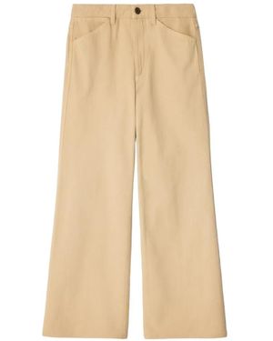 Lemaire Flared Five-Pocket Pants - Natural