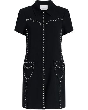 Cinq À Sept Stud-Embellished Mini Dress - Black