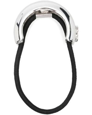 Patrizia Pepe Logo-Engraved Hair Band - Metallic