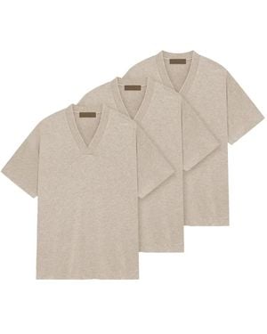 Fear Of God V-Neck Short-Sleeve T-Shirt (Pack Of Three) - Natural