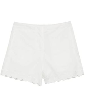 Low Classic Bermudas Bordadas - Blanco