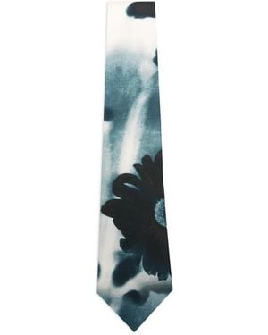 Paul Smith Floral-Print Tie - Blue
